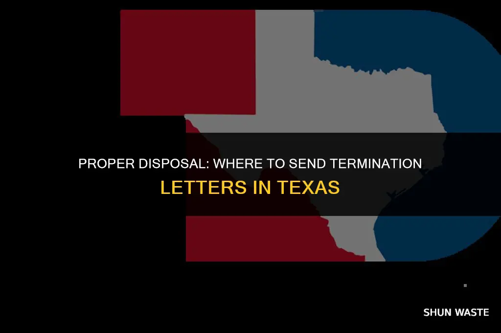 where to send termination letter waste management of texas inc