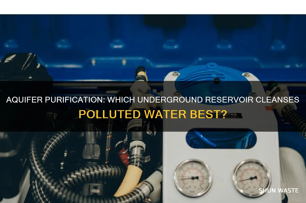 which aquifer would be most effective in purifying polluted groundwater