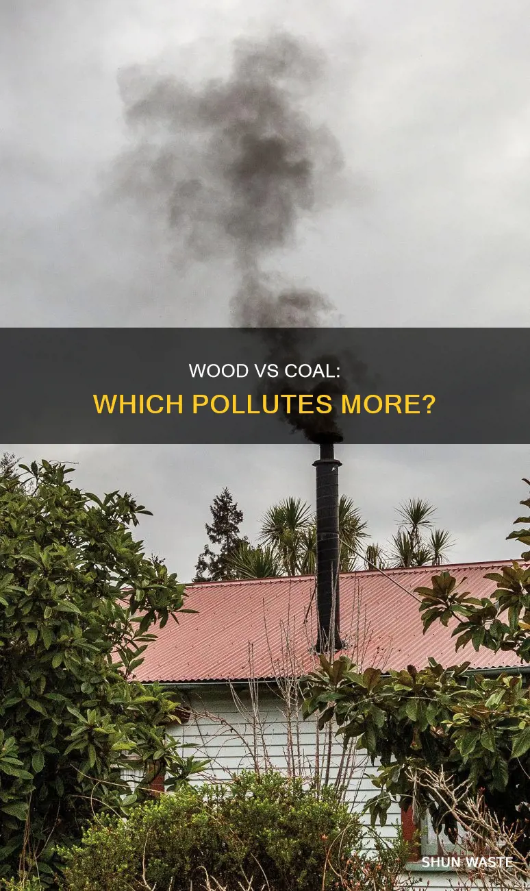 which cayses more air pollution wood or coal