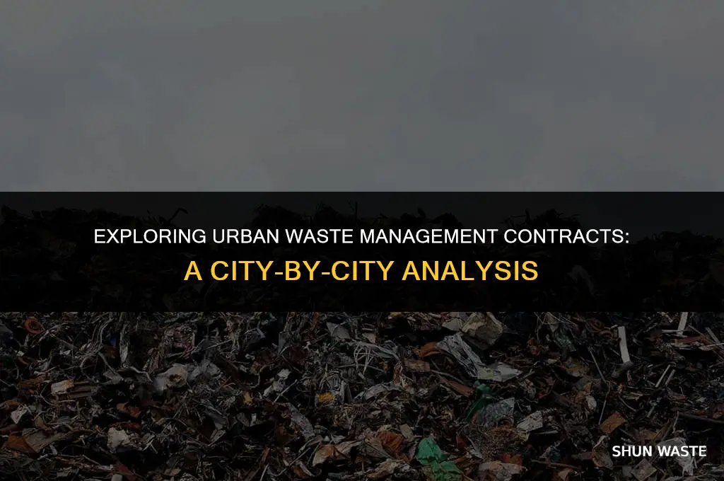 which cities contract with waste management