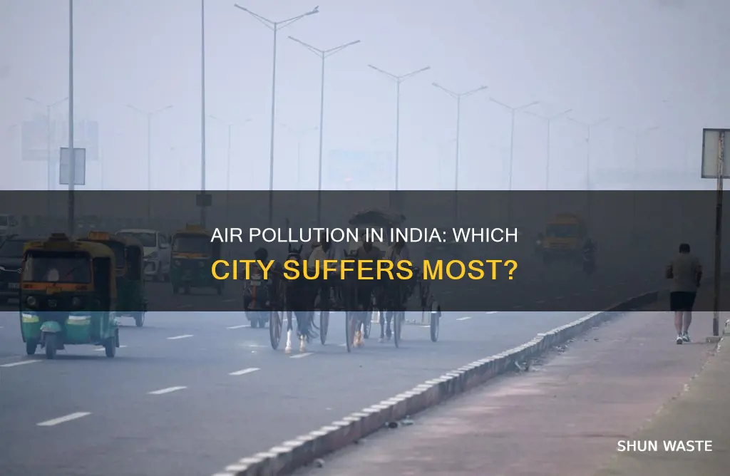 which city has maximum air pollution in india