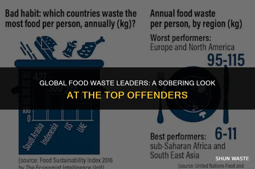which countries lead in food waste