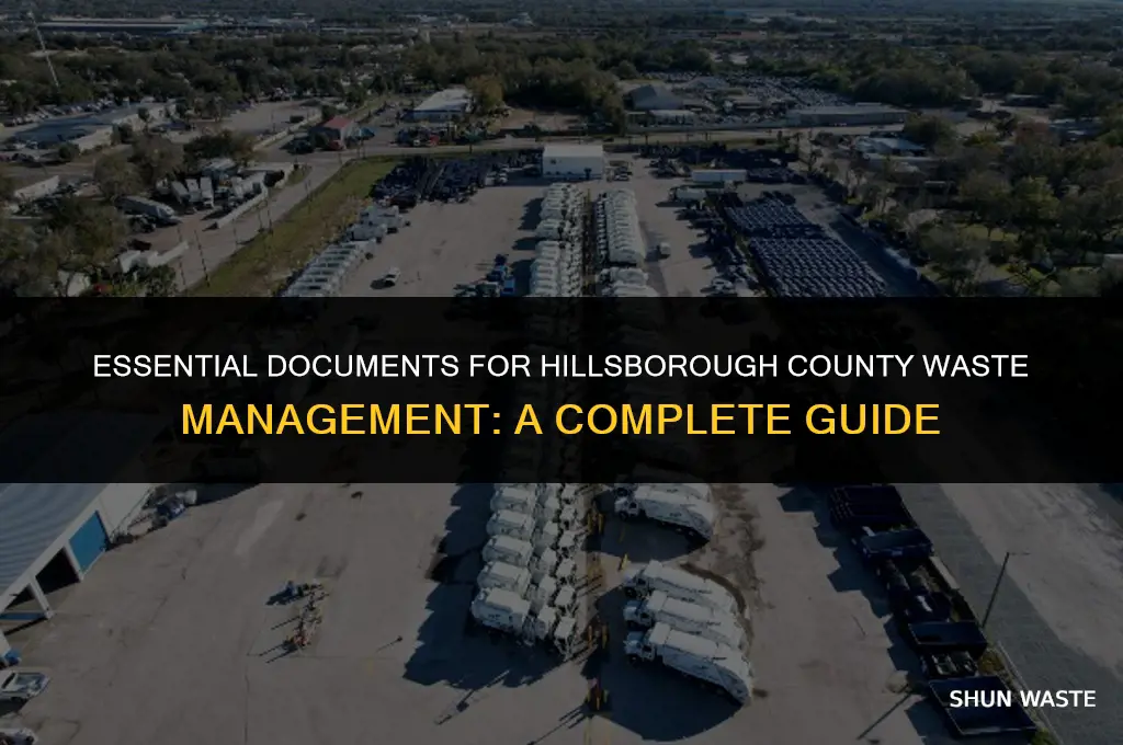 which documents are required at hillsborough county waste management