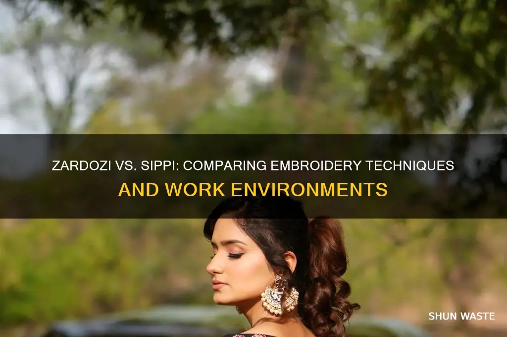 which embroidery is better zardozi or sippi work environment