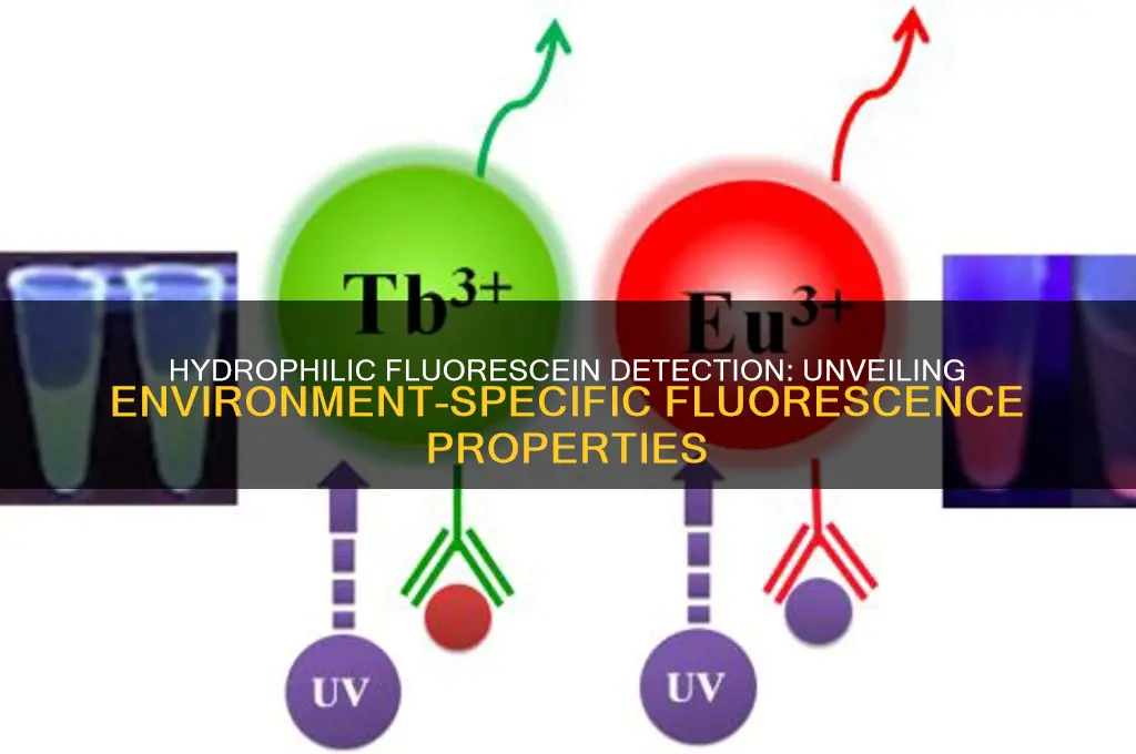 which fluorescein can only be detected in hydrophilic environment