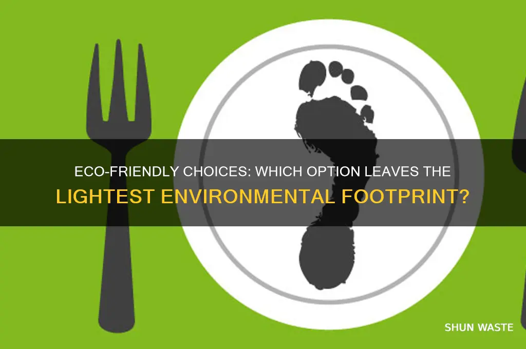 which has the least impact on the environment