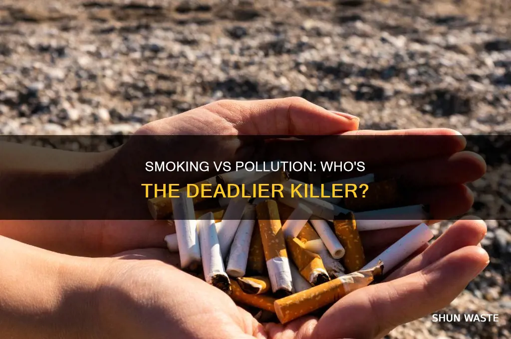 which is more risky smoking or living in pollution