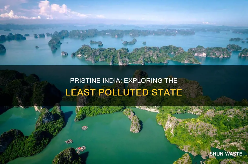 which is the least polluted state in india