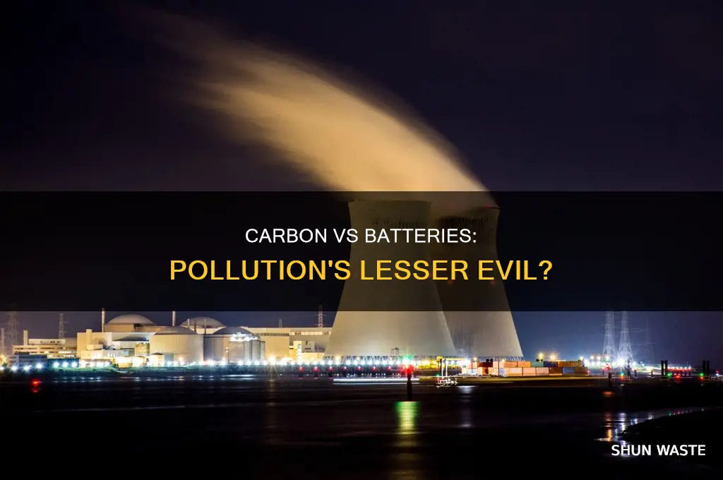 which is worse carbon pollution or battery production