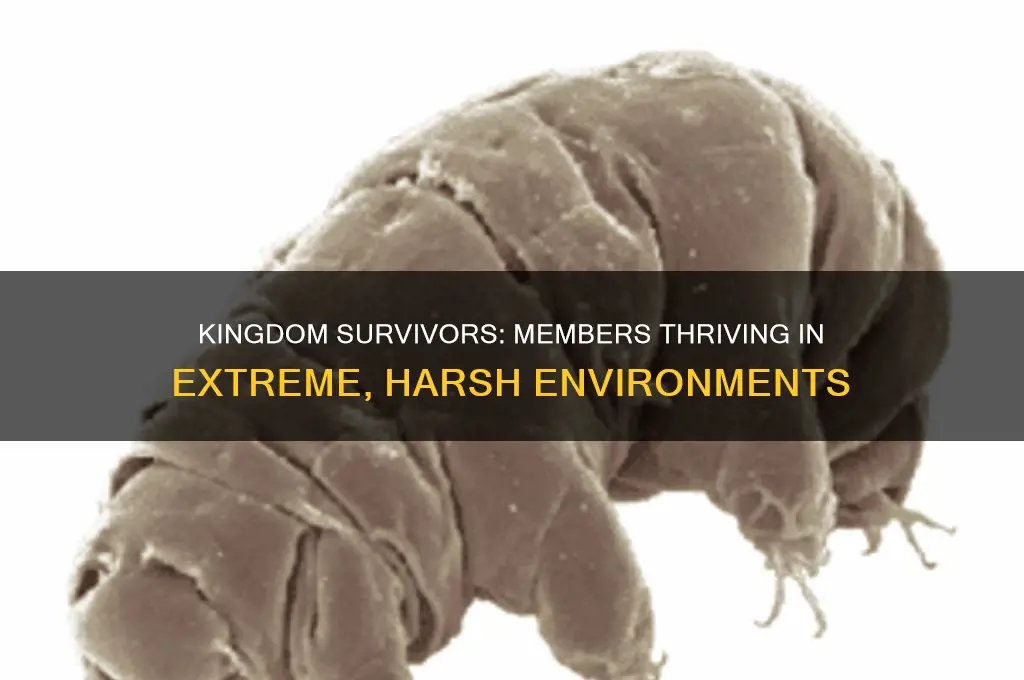 which members of a kingdom can survive in extreme environments