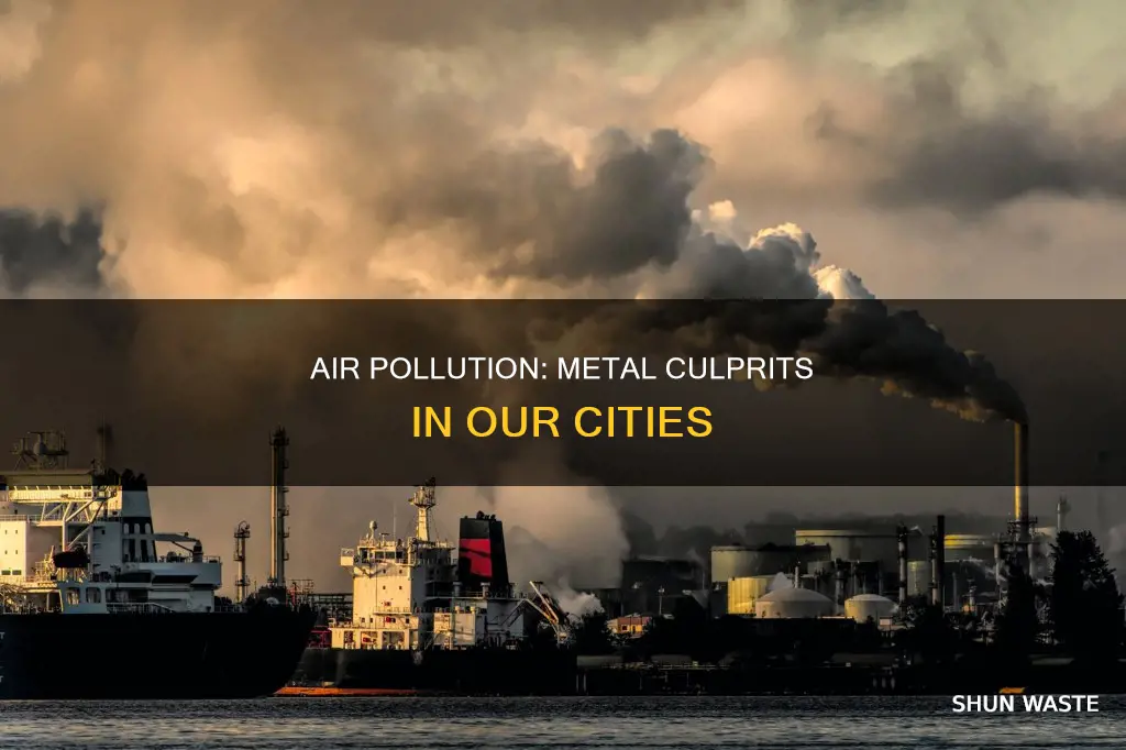 which metal pollute the air of a big city