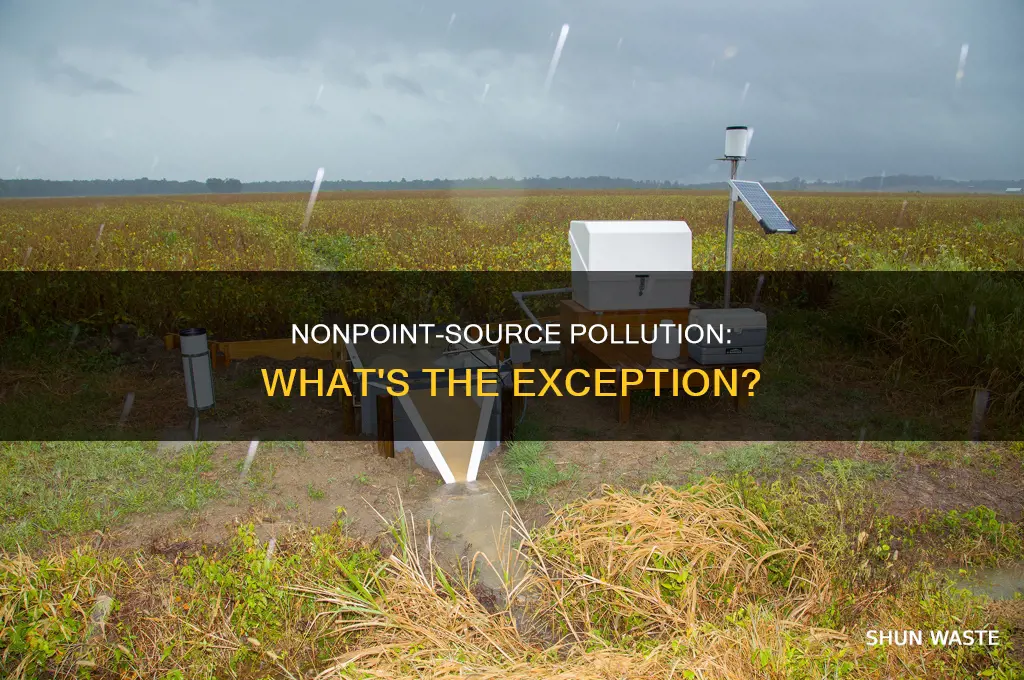 which of he following is not a nonpoint-source of pollution