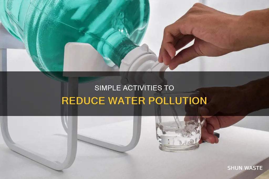 which of the following activities directly reduces water pollution