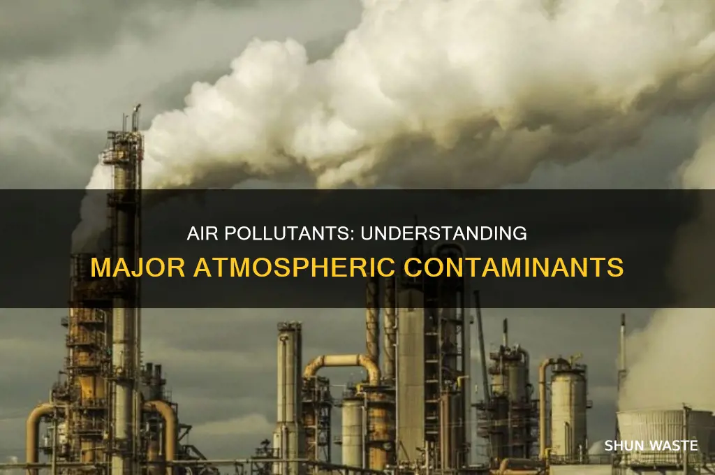 which of the following are major atmospheric pollutant