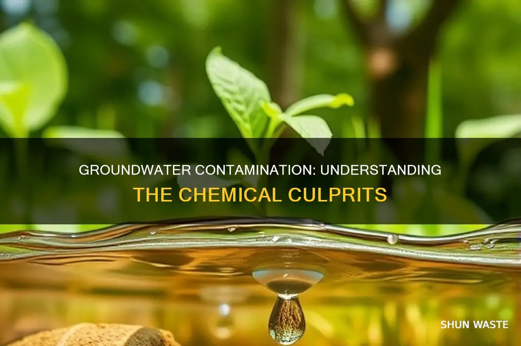 which of the following chemicals are associated with groundwater pollution