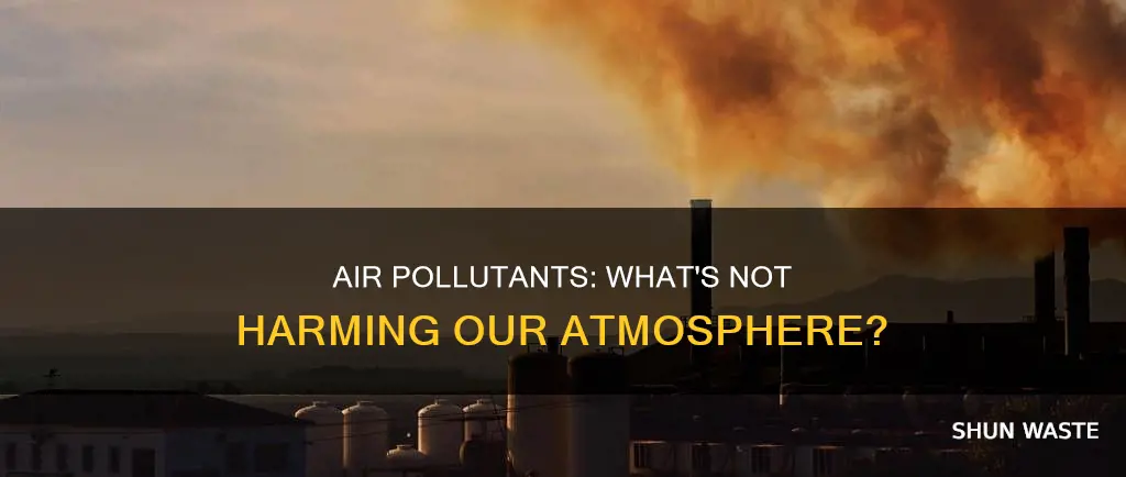 which of the following is not a common atmospheric pollutant