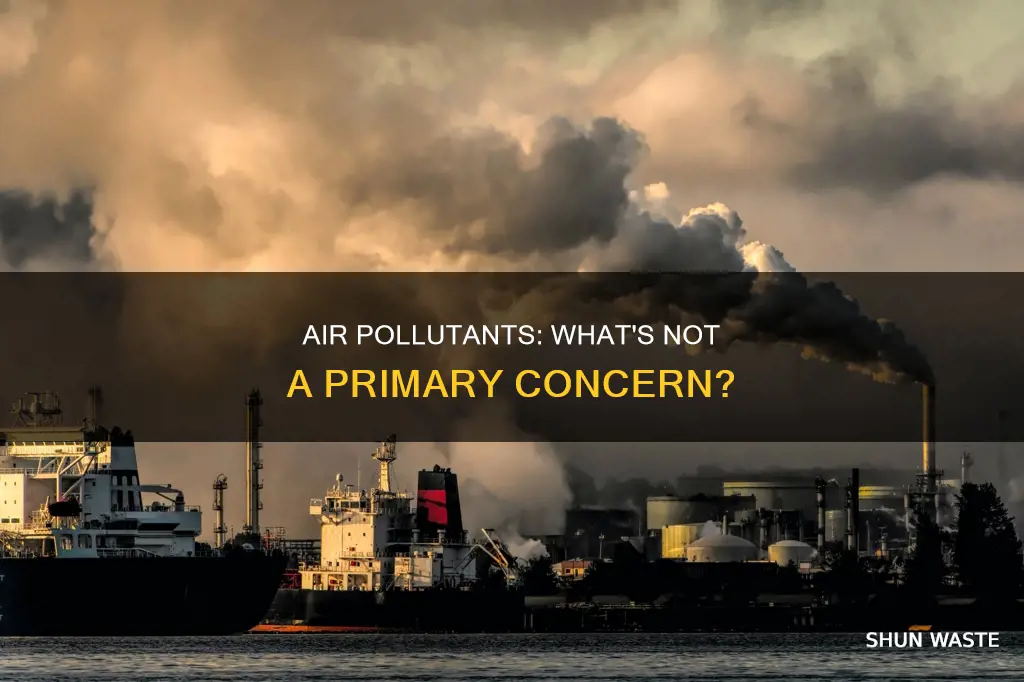 which of the following is not a primary air pollutant