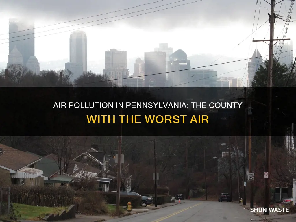 which pa county has the most air pollution