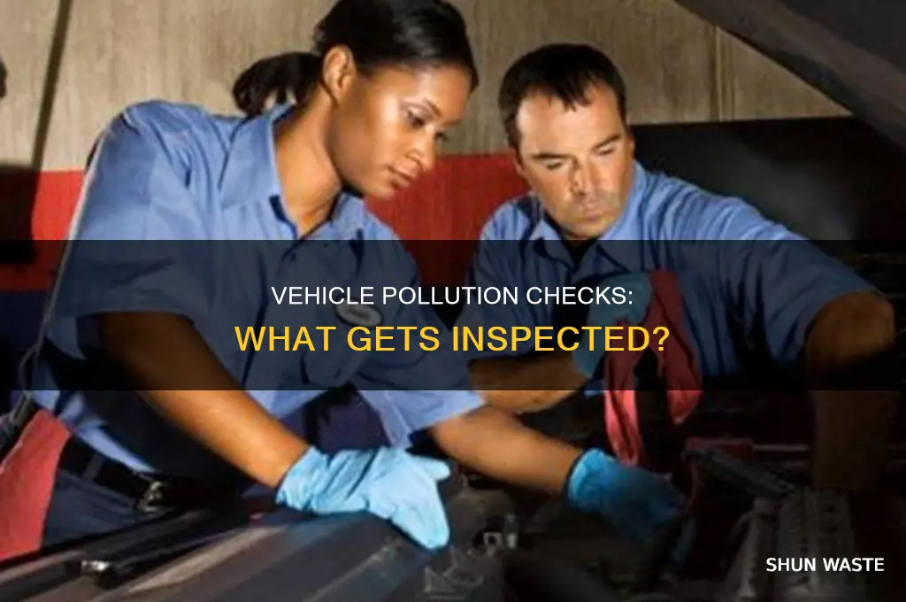 which part of the vehicle is checked for pollution