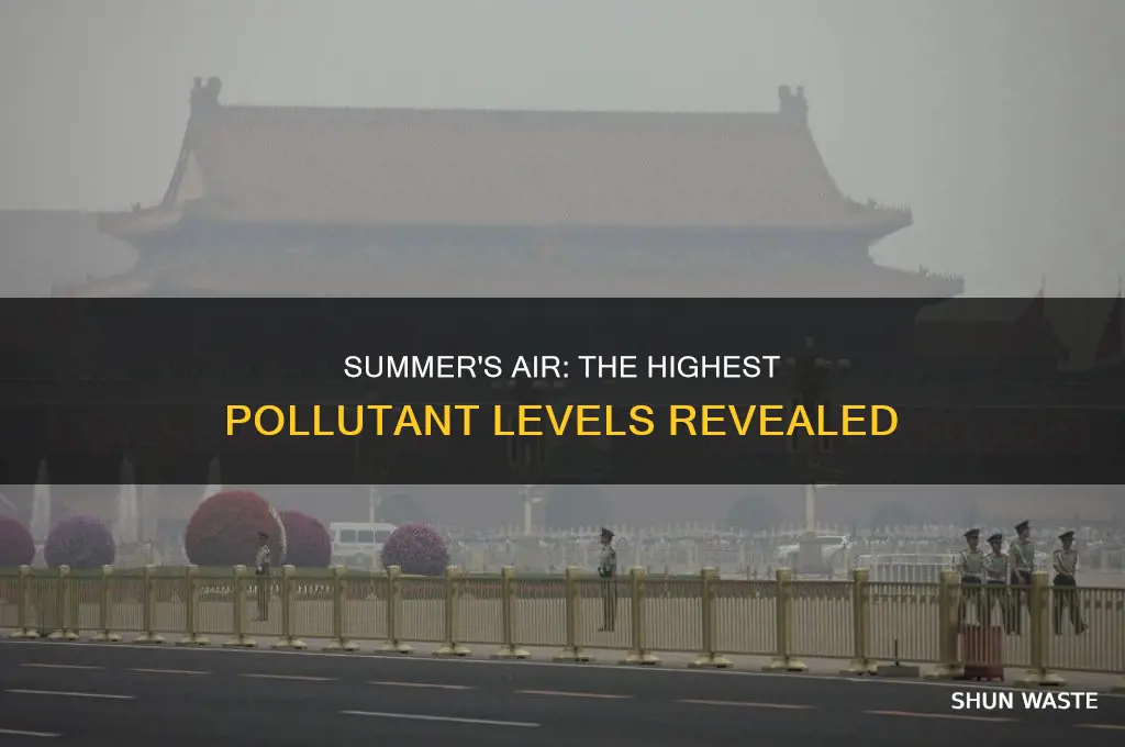 which pollutant is highest in summer