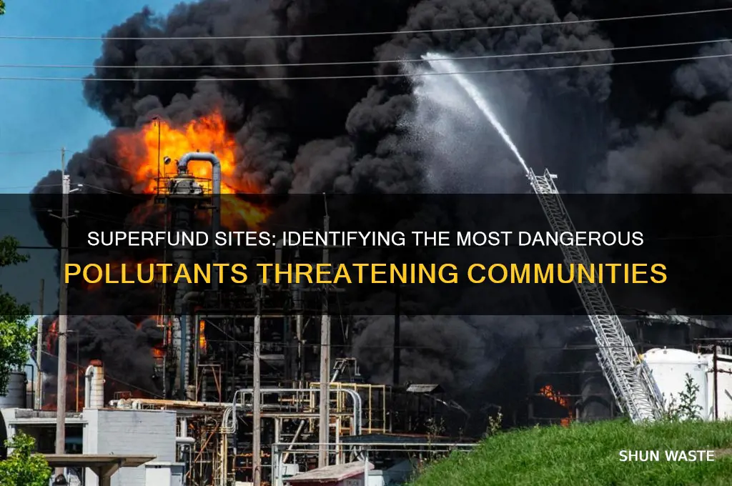 which pollutant is of major concern in superfund sites