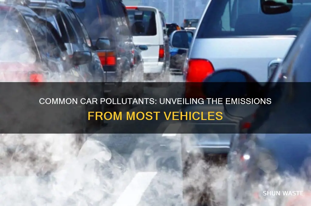 which pollutants are generally produced by the majority of cars
