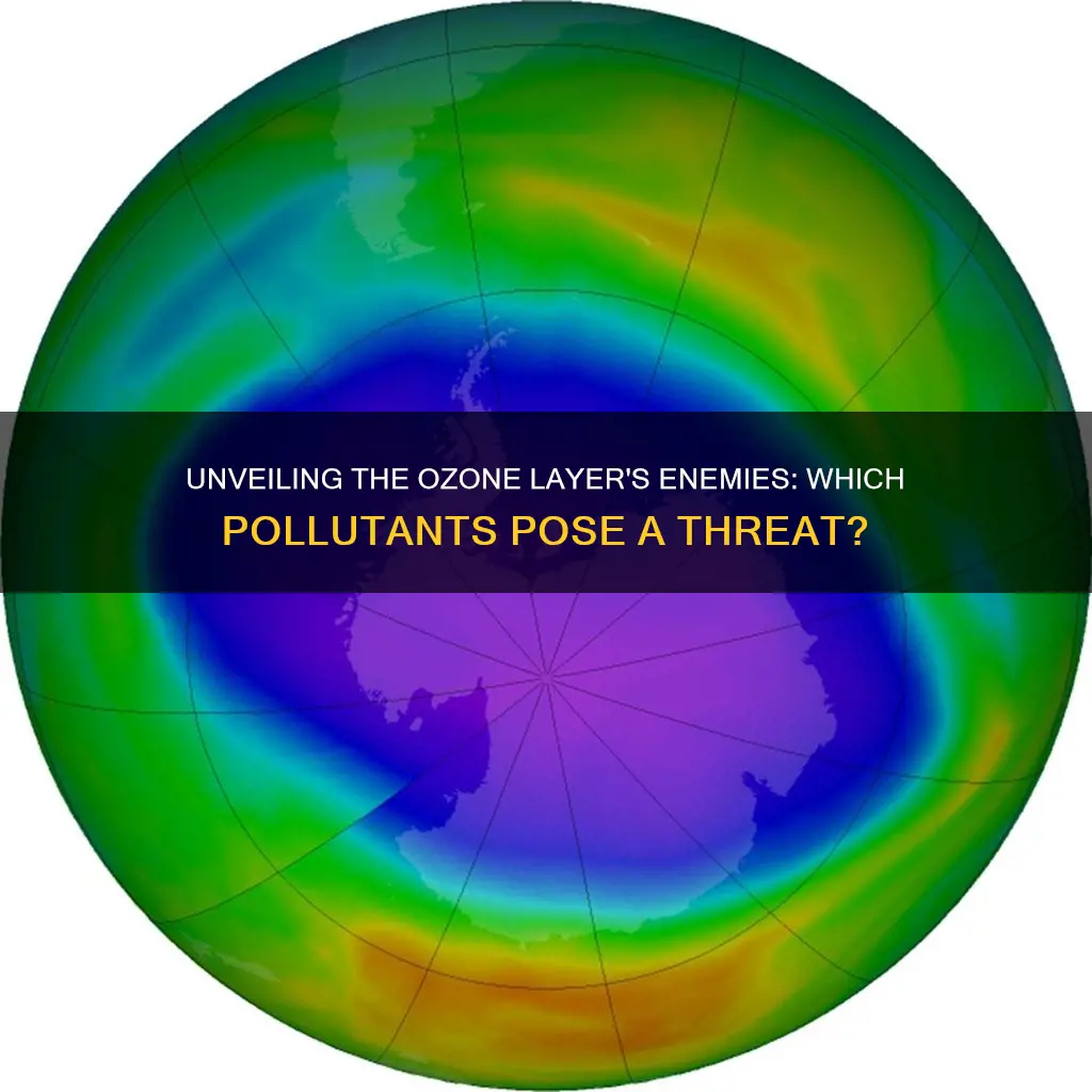 which pollutants can damage the ozone layer