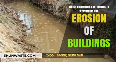 Pollutants Accelerating Weathering and Erosion of Urban Buildings