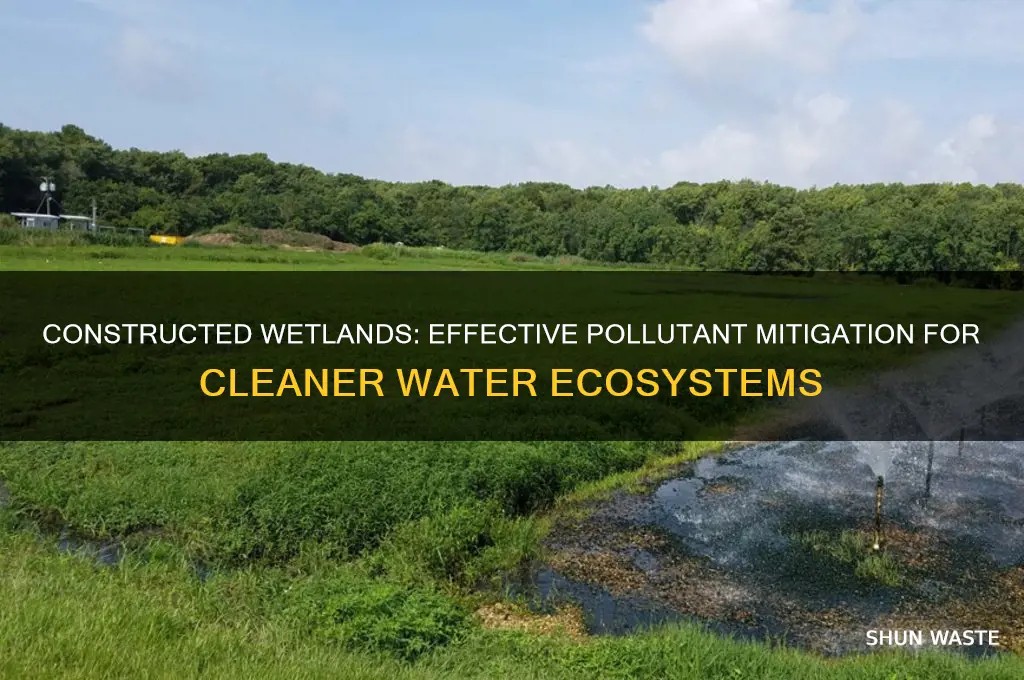 which pollutants do constructed wetlands mitigate