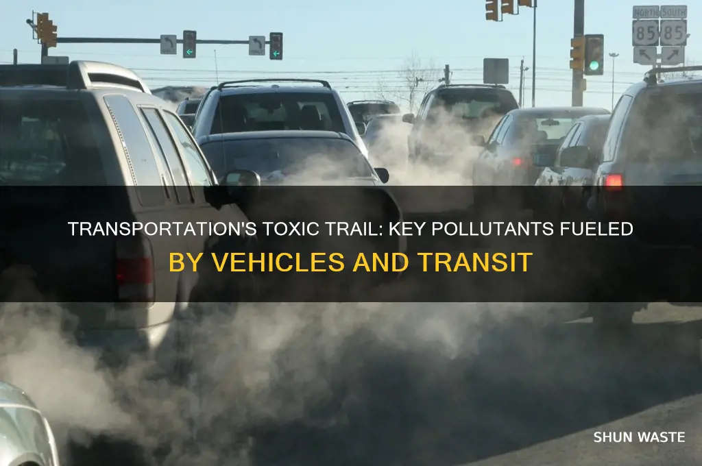 which pollutants have transportation as a major contributor