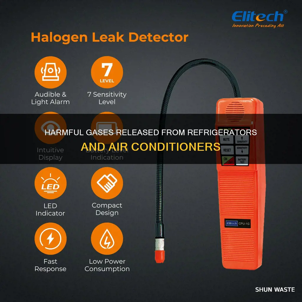 which polluted gas released from refrigerator and air condition
