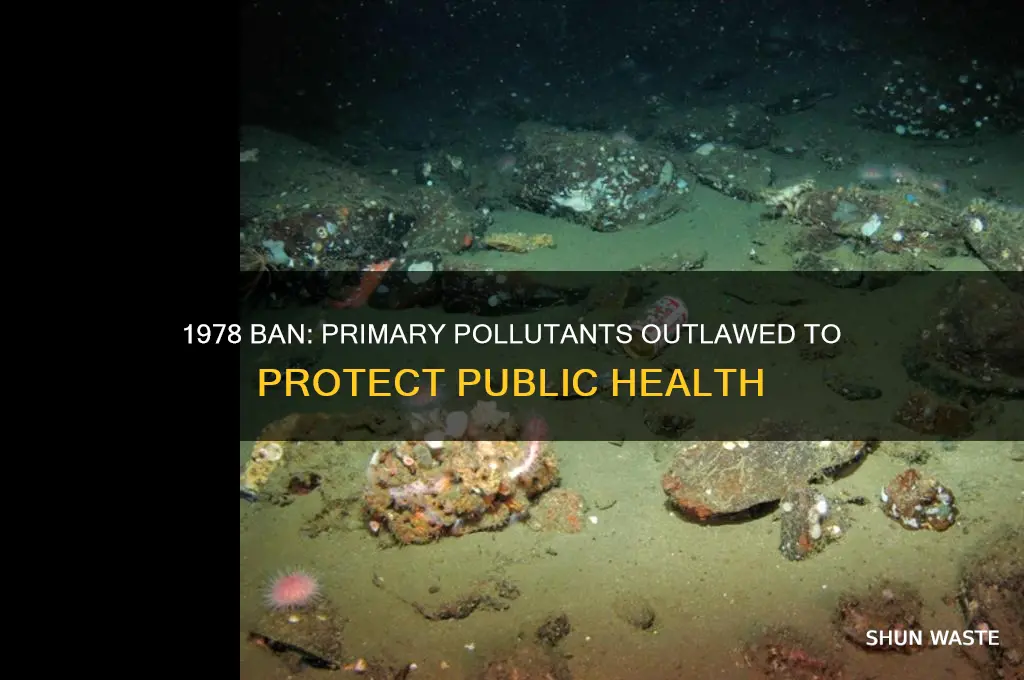 which primary pollutants was banned in 1978