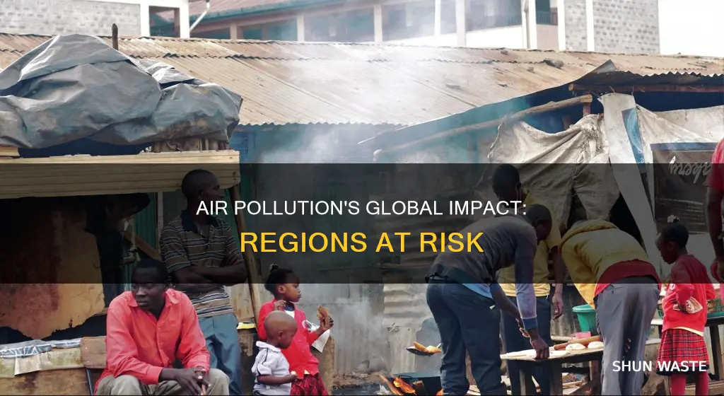 which region has the greatest burden of outdoor air pollution