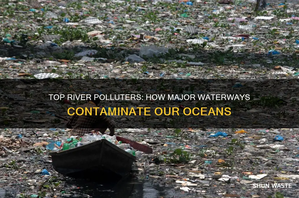which rivers pollute the ocean the most