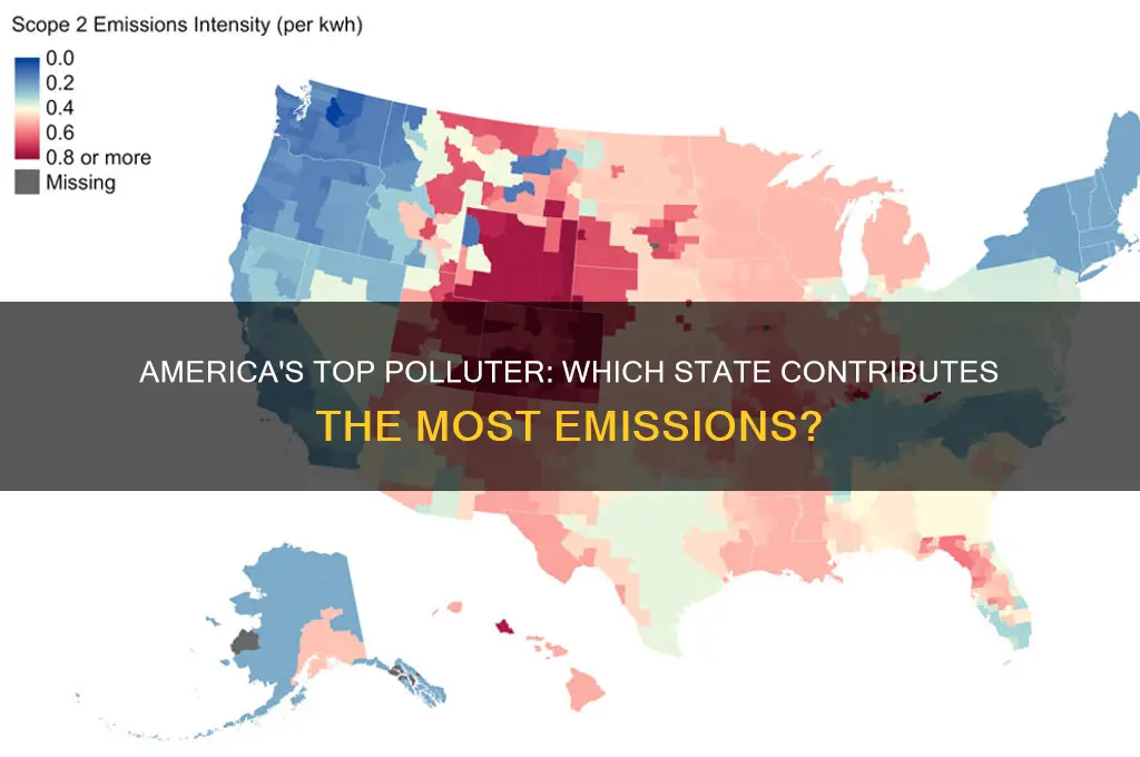 which state pollutes the most