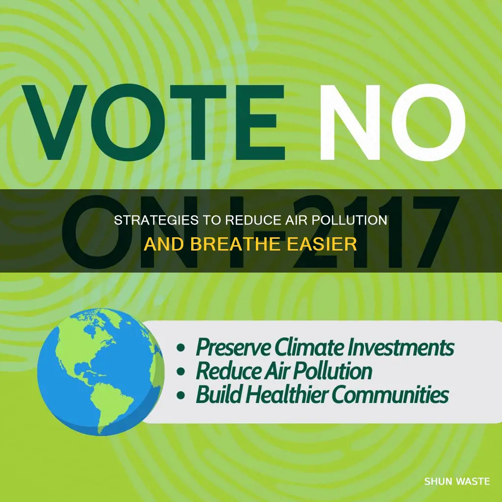which suggestion could help reduce air pollution