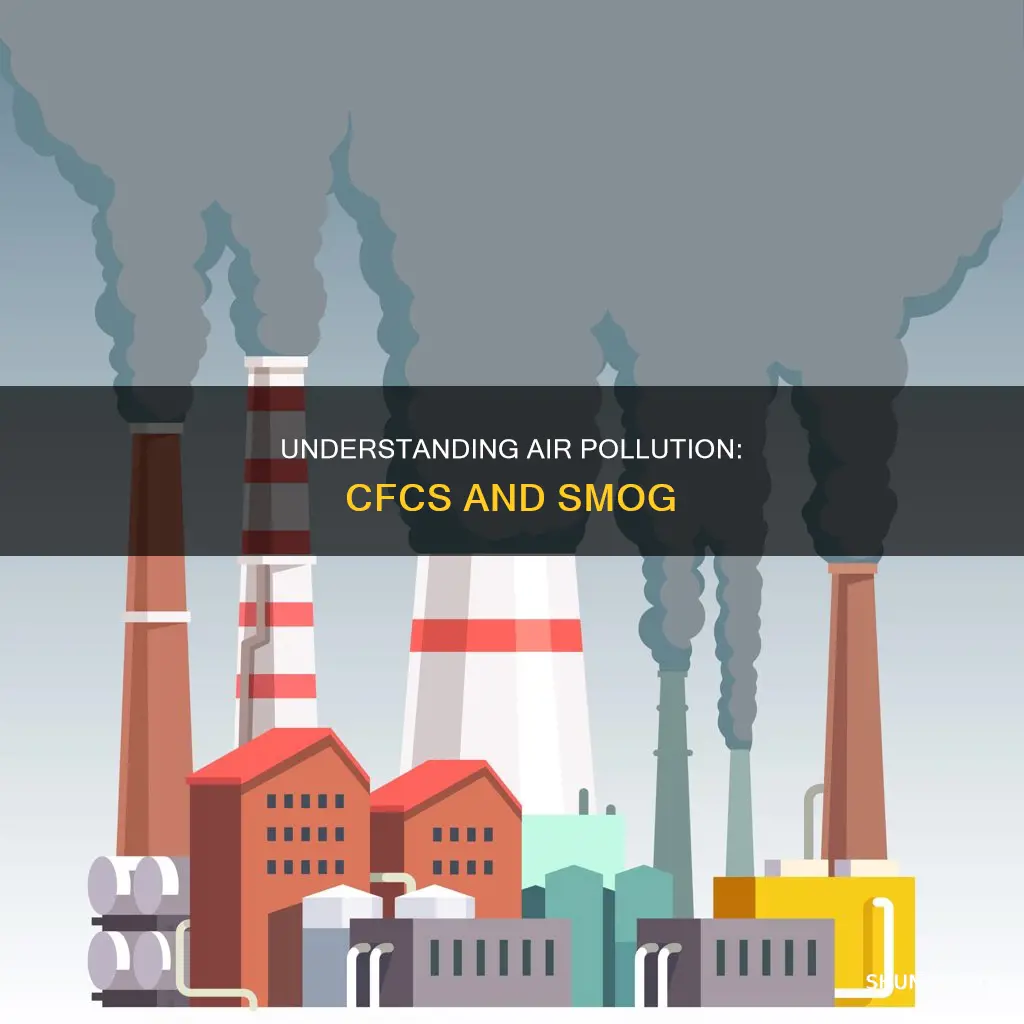 which type of pollution includes cfcs and smog