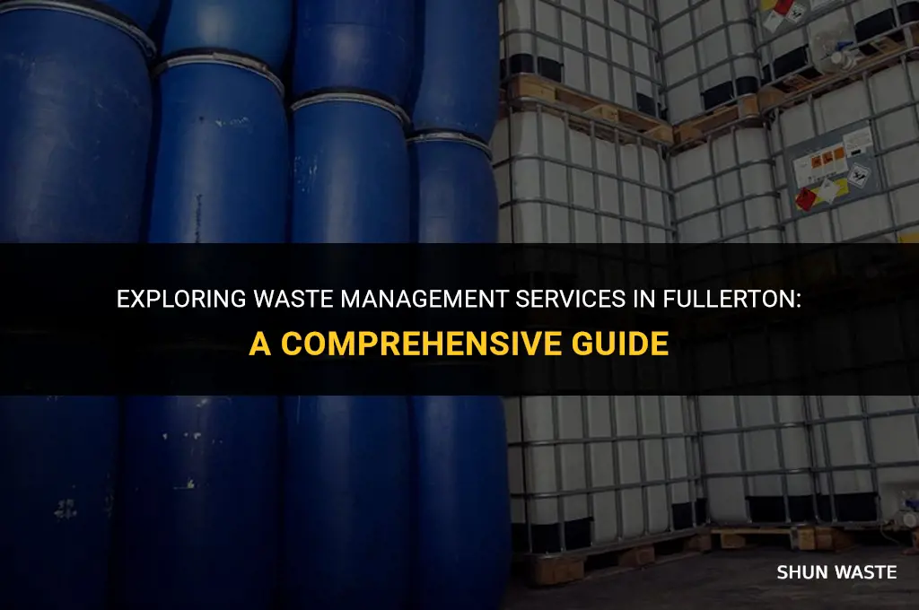 which waste management companies service fullerton