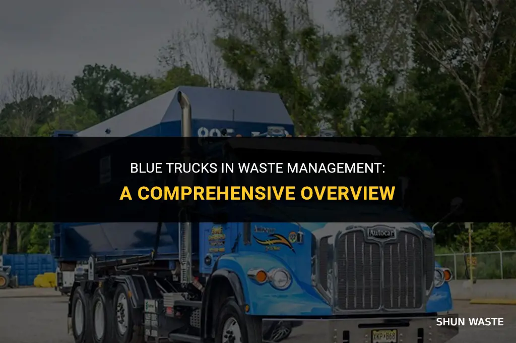 which waste management has blue trucks