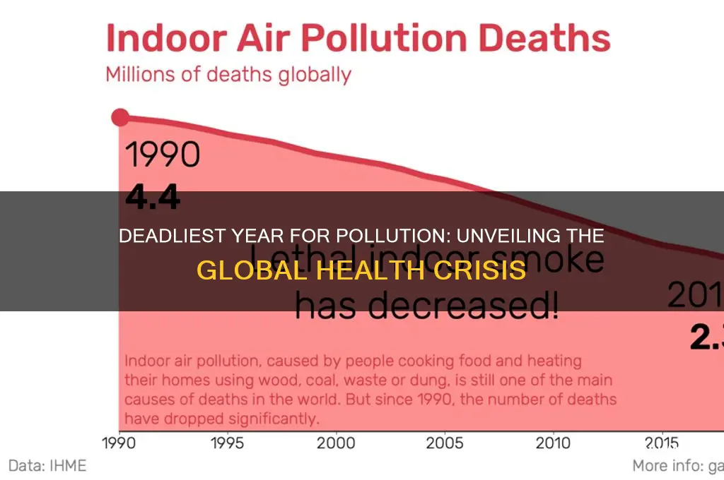 which year have had the most deaths from pollution