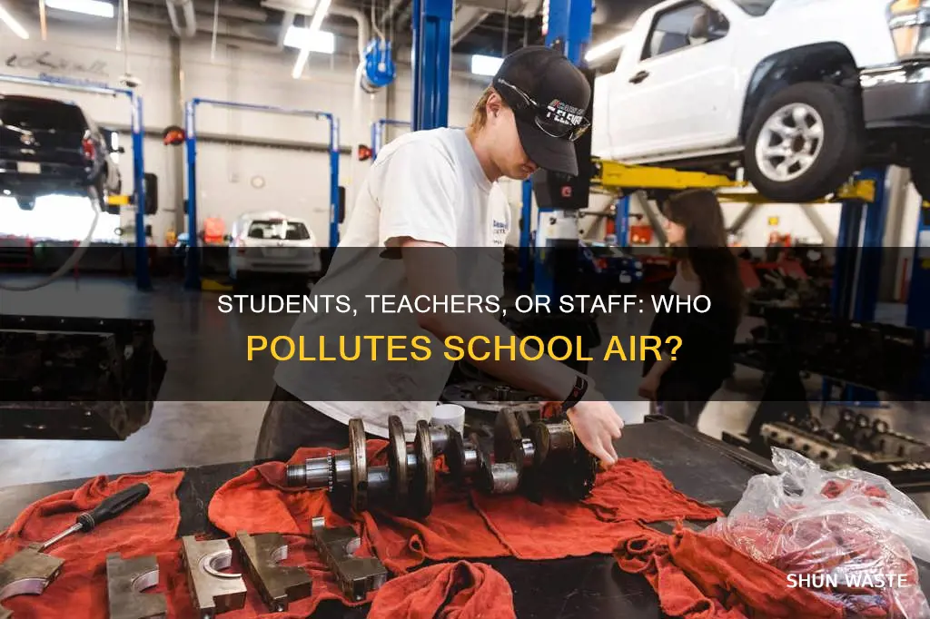 who contribute the most air pollution in the school