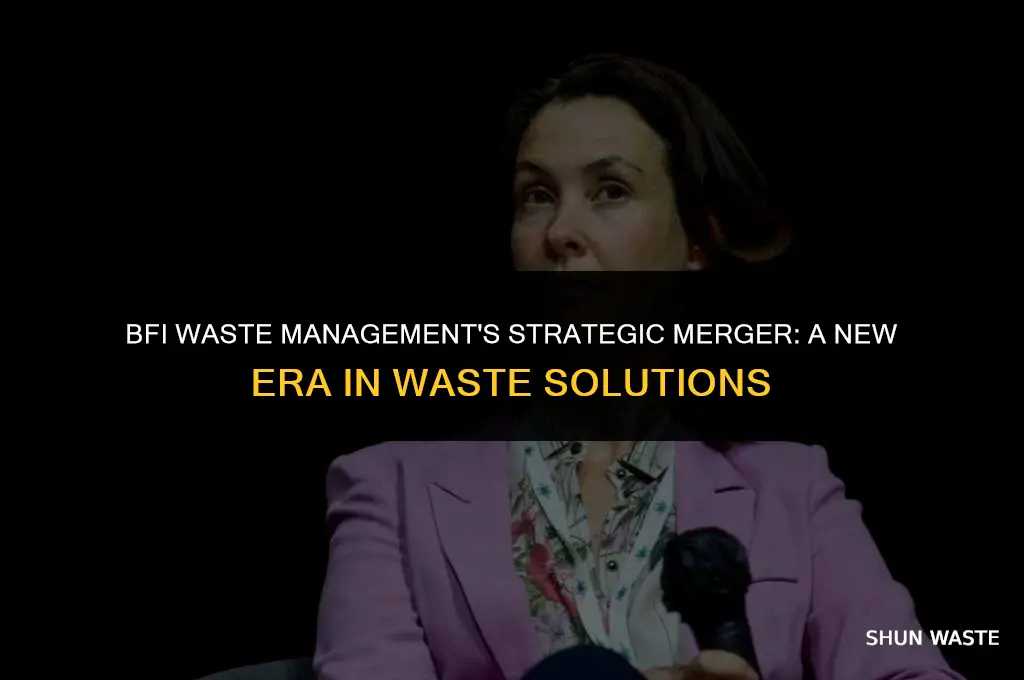 who did bfi waste management merge eith