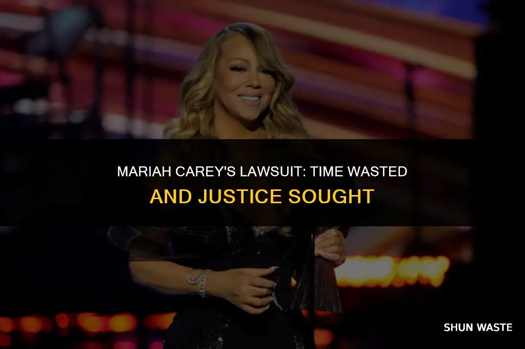 who did mariah carey sue for wasting her time