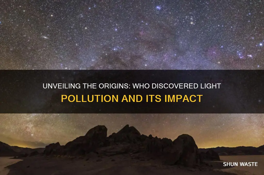 who discovered light pollution