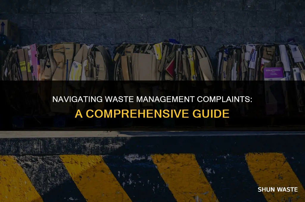 who do i complain to about waste management
