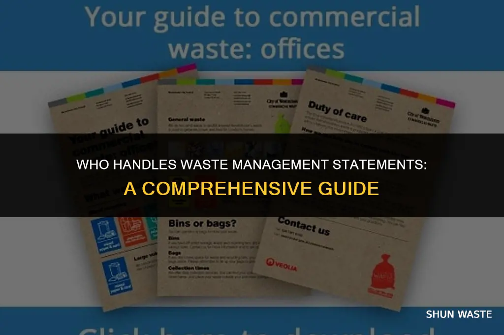 who does waste management statements