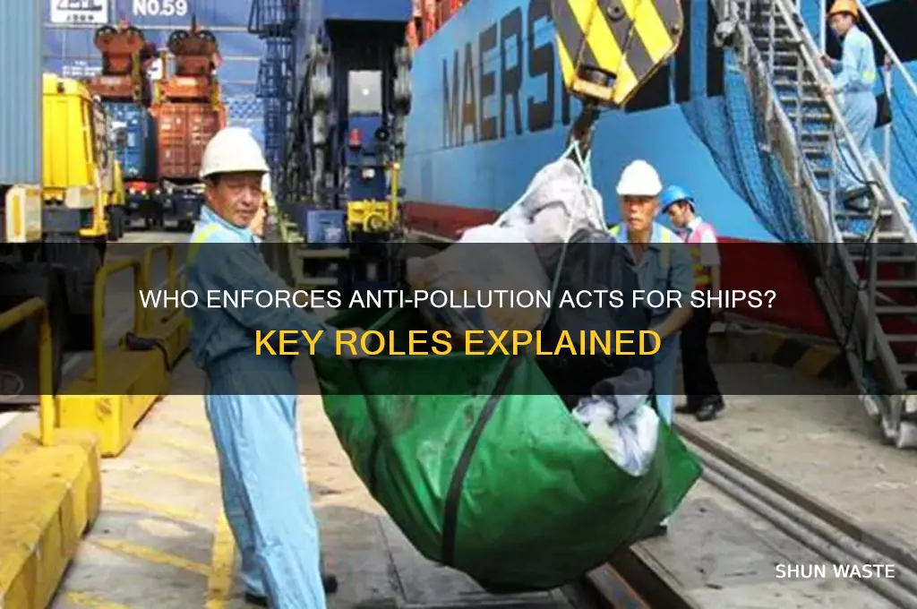 who does what enfocing act to prevent pollution from ships