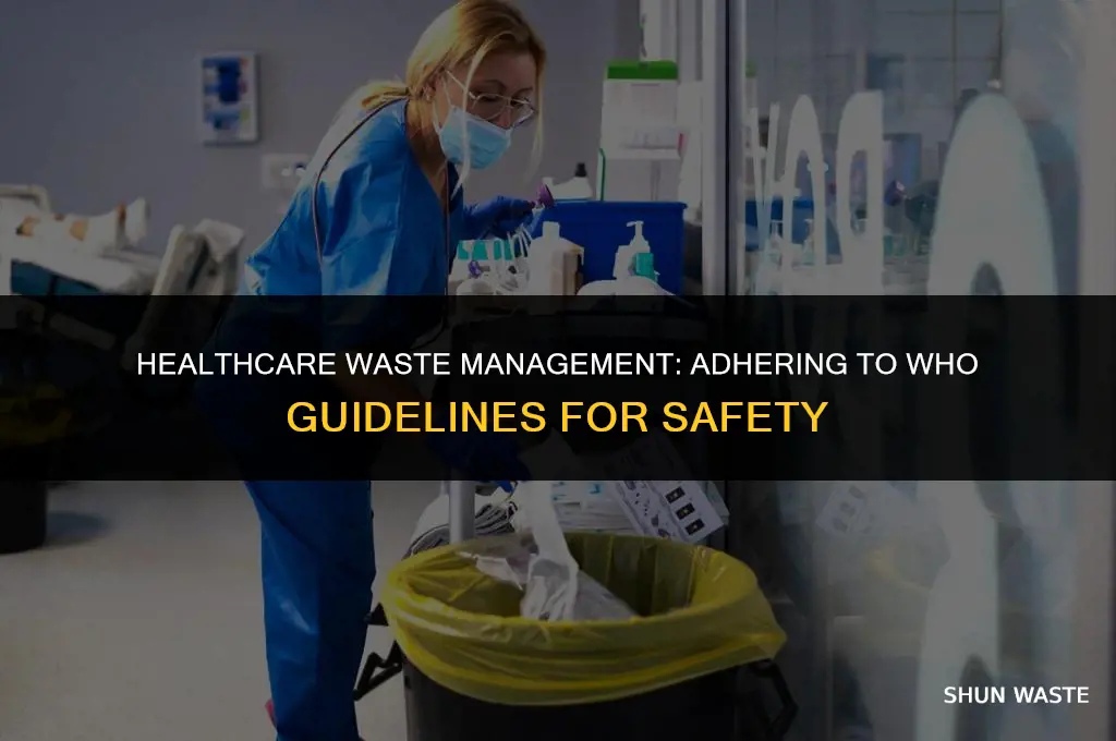 who guidelines for health care waste management