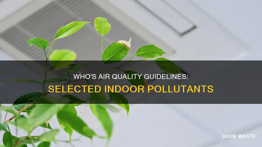 who guidelines for indoor air quality selected pollutants