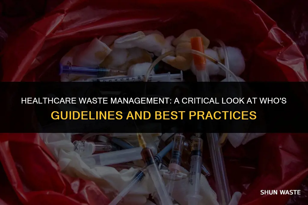 who health care waste management